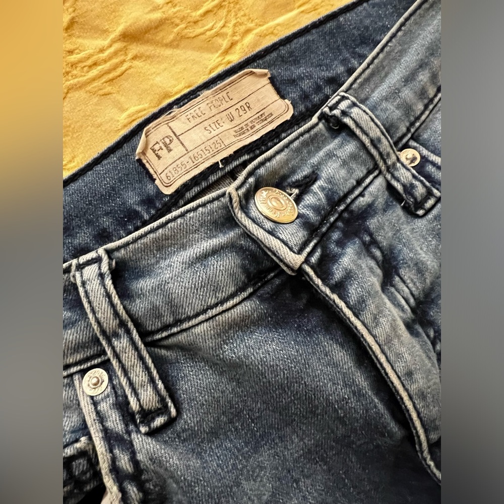 Free People Skinny Distressed Jeans